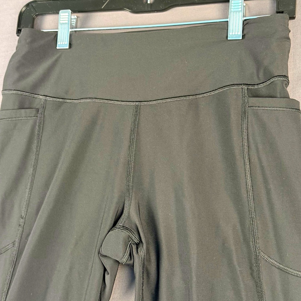 Victoria Sport Leggings Black High Rise Ankle Pockets Stretch Women's M Yoga